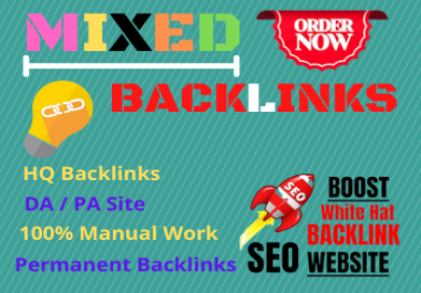 I Will Write and Publish 100 HQ SEO Mixed Backlinks Package
