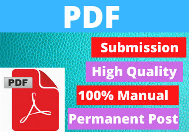 80+ PDF or Document Submission on Popular and High Authority Sites,  Permanent Backlinks
