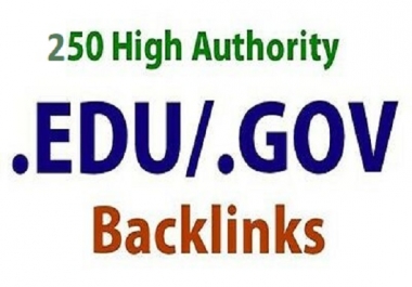 I will do 250 High Authority DA. DR. TF Edu Gov manual backlinks