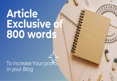 An exclusive article that is not published by anyone to increase your Blog profits