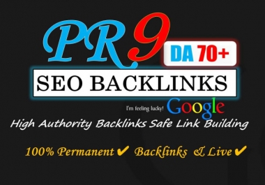 I will best quality high authority pr9 profile backlinks for you.