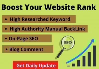Rank Your Website on Google,  Monthly SEO Backlinks & Keyword Research Manually