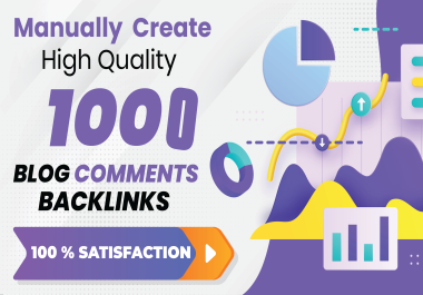 I will provide you 1000 Manual Dofollow Blog Comemnts SEO Backlinks on High DA PA Authority low S