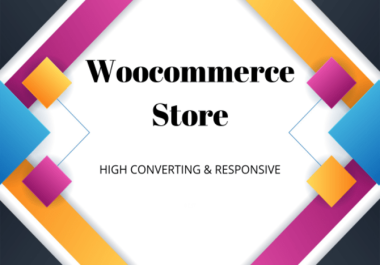 I will develop ecommerce website by using woocommerce online store