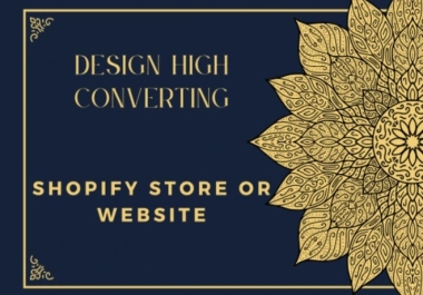 I will create shopify dropshipping website or shopify store