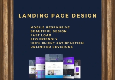 I will develop responsive wordpress landing page design