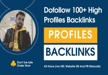 I will build 100+ SEO Live URL Profile Backlink High-Quality.