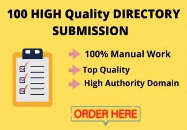I will do 100 business web directory submissions