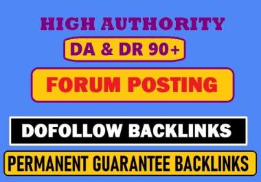 I will do 40 forum backlinks posting high quality 90 plus For Increase Traffic