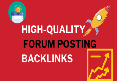 I Will Provide High Quality 50 Forum Backlinks