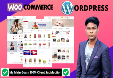 I will build ecommerce website woocommerce online store wordpress ecommerce store