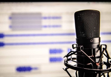 record a Voice over in English,  in frensh and in arabic