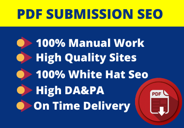 100 PDF submission Dofollow Backlinks for High Authority Document Sharing Sites