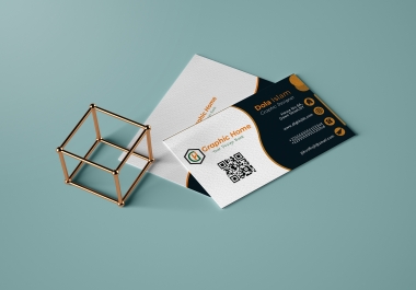 I will design minimal,  elegant,  unique business card with 2 concept.