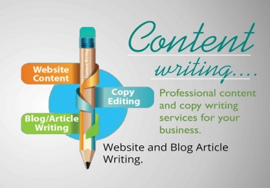 1000 Words SEO Optimized Website Content Writing