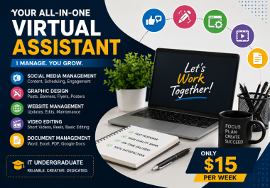 I can help you grow your business by handling your daily digital tasks professionally.