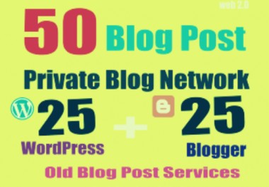 Create 50 dofollow backlinks from wordpress and blogger to increase your GOOGLE Rankings