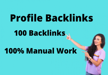 Create 70 High authority manual profile backlinks