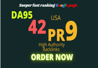 create 42 pr9 high a authority seo backlinks