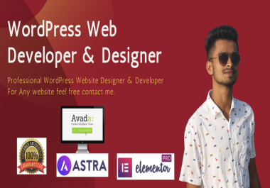 I will Responsive design a professional wordpress website