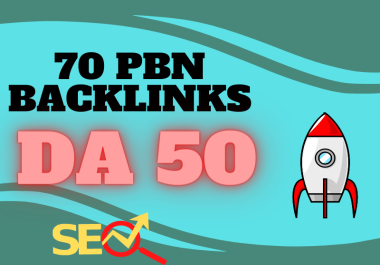 I will create 70 high DA PBN Backlinks DA 50+ DR 30
