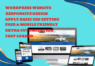 Design responsive,  professional WordPress business website