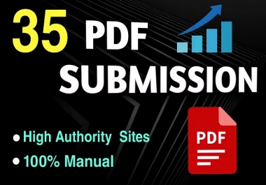 I will do 35 manual PDF Submission on top document sharing Sites