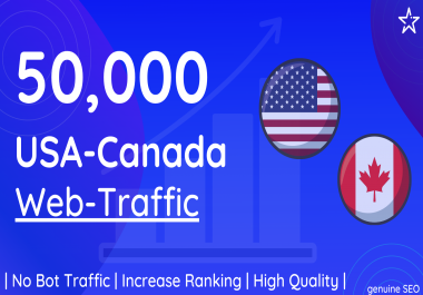 50000+ Real Human USA Canada Web Traffic