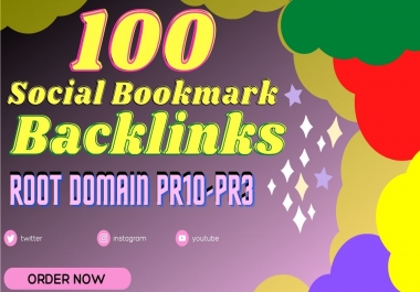 create manually 100 pr10 social bookmark backlinks