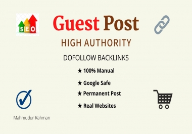 I will provide guest posts for Business,  Tech,  and Dofollow backlinks