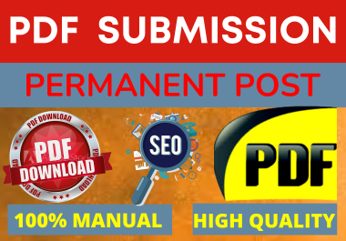 I will do 50 PDF submission on high authority dofollow sites to rank up website