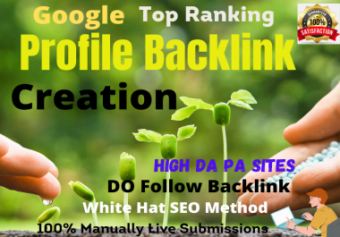 100 High Quality All Active Profile Creation Backlinks for your Website