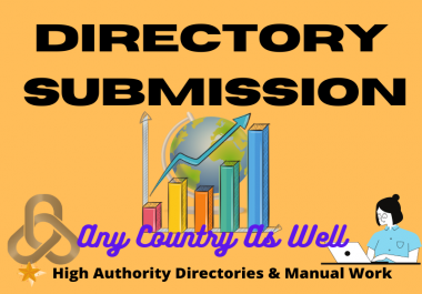 I will submit manually 50 Directory Submission powerful backlinks.