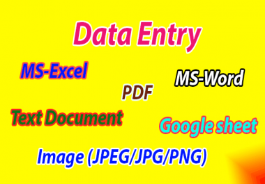 I will do data entry,  copy paste jobs