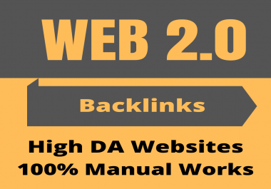Manually create 25 high authority WEB 2.0 backlinks