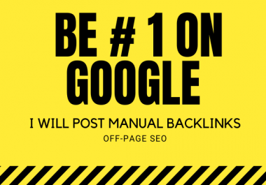 Rank your website with monthly off-page seo service,  high quality backlinks