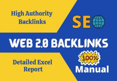 i will make 50 web 2.0 backlinks for top rank