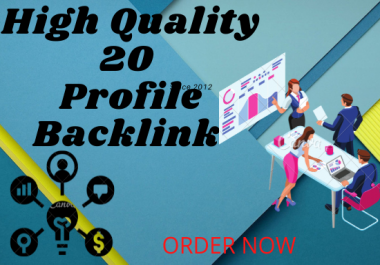 20 High quality profile backlink