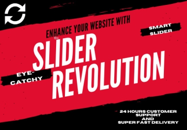 I will make your website attractive with slider revolution and smart slider