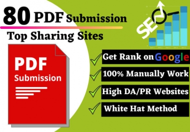 50 PDF Submission High Authority Low Spam Score WebsiteHigh Aa Dofollow Backlinks