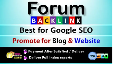 I will provide 55 forum comment backlinks in high quality