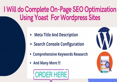 I will do deep on page SEO of your website to rank on google