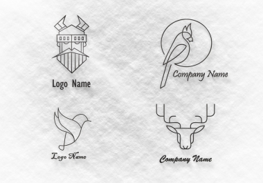 I will design single line art logo
