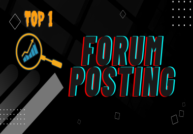 20 Do-follow Forum Posting Backlinks with High Authority forum sites