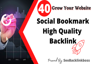 I Will Create 40 High Quality Social Bookmark Backlink for Rank Up A Website On Google