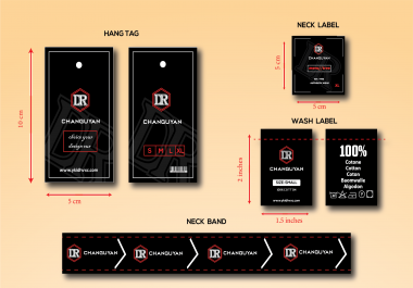 I will design cloth label,  hang tag for you in 6 hours