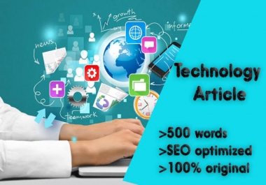 will write a 500 word article with SEO optimization on any topic for your blog