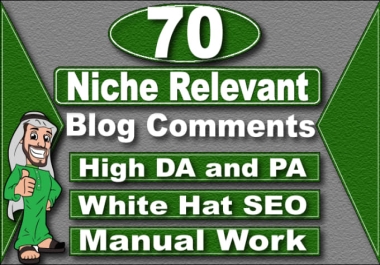 I will create 70 niche relevant low obl blog comment backlinks