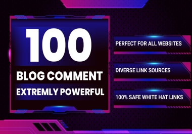 I will Create 100 Manual Link building SEO backlinks on High DA TF Comments