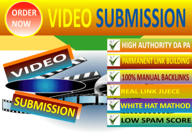 Manually Submit Video,  50 Video Sharing Submission Pr10 Sites